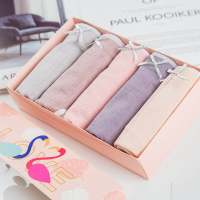 盒装火烈鸟内裤1代女抗菌中腰无缝蕾丝底裤薄透气少女学生三角裤