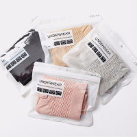 日系3D蜂巢按摩暖宫蜂窝内裤女无缝棉档收腹高腰提臀三角裤短裤