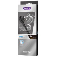 苏宁好货成人声波电动牙刷刷头G1/E1P替换刷头软毛 [G1型号mini黑色4枚]