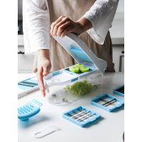 苏宁好货多功能切菜器厨房神器 家用切丁粒洋葱土豆刨丝切片机擦丝器