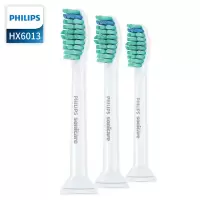 苏宁好货电动牙刷头HX6013替换头通用hx6730/3110/6721/hx6511/3226 蓝绿色