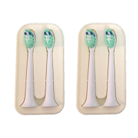 苏宁好货全净皓齿变速式声波电动牙刷k76s2防水情侣款替换刷头 白色刷头4只装