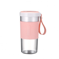 苏宁好货便携式榨汁机家用多功能小型充电学生迷你炸果汁机电动榨果汁杯 网红款2刀塑料杯粉色