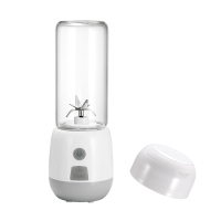 苏宁好货无线榨汁机家用插电全自动式玻璃杯身榨小型果汁杯便携式迷你学生 灰白色玻璃榨汁机