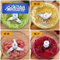 苏宁好货家用手动绞肉机饺子馅碎肉绞菜切式搅拌多功能碎菜拉蒜泥神器小型