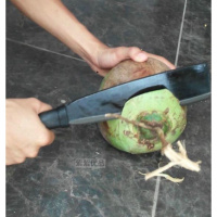 椰青的刀 削椰子皮刀具刀敲老椰子开椰器 切椰子工具 开壳