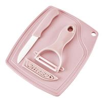 陶瓷水果刀家用厨房菜板三件套砧板瓜果刀蔬果刨丝器削皮刀小刀子