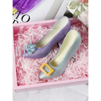 网红高跟鞋巧克力模具 创意3D立体diy蛋糕装饰空心水晶鞋烘焙模具