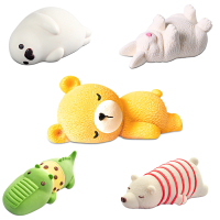 3D立体卡通趴趴熊慕斯蛋糕硅胶模具家用DIY冰激凌模 睡熊 棒棒糖