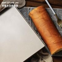 烘焙模具金色不粘正方形家用蛋糕卷烤盘 28*28