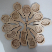 米粿印木质纯手工福字寿桃喜字馒头面食蛋糕食品磕子烘培模具