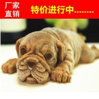网红3d沙皮狗小猪口水猪慕斯模具兔子布丁冰激凌硅胶蛋糕烘焙4寸