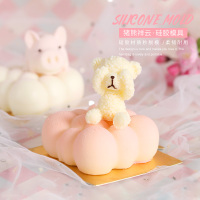 网红小猪慕斯模具祥云硅胶模法式西点慕斯蛋糕装饰小兔子布丁模具