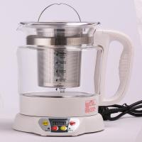 台湾养生壶养生壶2升L烧水壶多功能玻璃 黑茶煮茶器 白色s08+过滤网+[大礼包]