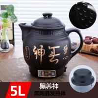 壶全自动煎药壶煎中医壶熬中医砂锅电药罐家用养生煲中药锅 5L乌养款黑陶晶+鸣音