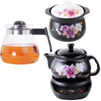 全自动分体煎药壶保健煲熬煮炖药罐养生壶电药锅煎药机器砂锅 5.5A杜鹃药壶+5.5A汤锅+琉璃壶+底座