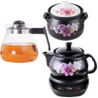 全自动分体煎药壶保健煲熬煮炖药罐养生壶电药锅煎药机器砂锅 5.5A杜鹃药壶+6.5A汤锅+琉璃壶+底座