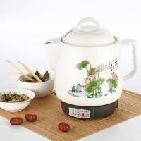 5升全自动陶瓷壶煎药壶熬药壶养生煮药壶电砂锅煎药罐煎药锅 白牡丹4L(防爆型)
