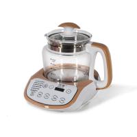 台湾隔水炖燕窝炖盅全自动养生壶加厚玻璃家用多功能机 土豪金智能变频语音全自动多功能