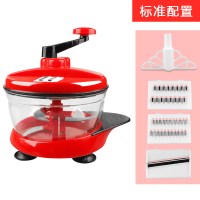 2.5L大容量手动绞肉机打辣椒搅拌机家用饺子馅搅碎机手摇绞菜机 标准配置