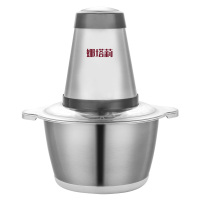 绞肉机搅拌机家用电动肉馅小型打肉商用大功率多功能蒜蓉辣椒碎菜 2L单档不锈钢碗（1-3）