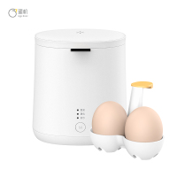 67度煮蛋器温泉蛋杯家用迷你多功能低温料理早餐机 双人款(大理石白)