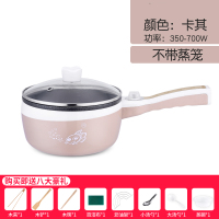 煎蛋器蒸蛋器煮蛋机家用迷你插电煎锅煮粥热饭菜多功能鸡蛋羹神器 小鱼卡其不沾快慢档(无蒸笼+8礼