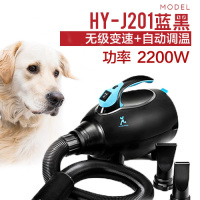 宠物吹水机大型犬专用狗狗双马达吹风机金毛静音大功率狗洗澡用品 蓝黑功率2200W无极变速+自动调温