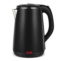 电水水壶 家用电热水壶快速煮茶壶烧水壶大容量 至尊黑普通食品级防烫保温2.3升