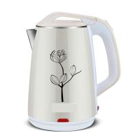 电水水壶家用电热水壶断电烧水壶自动热水壶 2.0升银白色食品级不锈钢