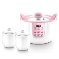 电炖锅陶瓷隔水炖盅全自动家用燕窝炖盅煮粥神器煲汤锅家用新 粉色