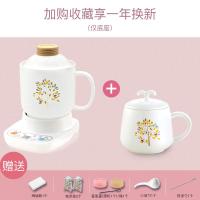 迷你陶瓷电炖锅熬汤煮粥锅全自动电砂锅煲汤锅陶瓷养生杯 0.6L养生杯(NFL)+0.4L陶瓷杯(NFL)+底座