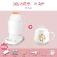 迷你陶瓷电炖锅熬汤煮粥锅全自动电砂锅煲汤锅陶瓷养生杯 0.85L白色养生杯+0.4L陶瓷杯（NFL）+底座