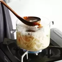 可明火直烧玻璃锅耐高温炖锅汤煲家用双耳汤锅电陶炉烧水锅