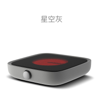 二代电陶炉茶炉家用玻璃茶炉银铁壶迷你煮蒸茶炉具套装 浅灰色