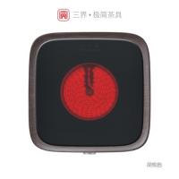 电陶炉烧茶炉大功率煮茶器迷你光波炉玻璃煮茶壶家用小型观山 深灰色