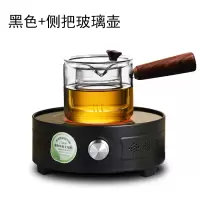 圆形电陶炉迷你煮茶炉烧水炉铁壶泡茶炉无辐射家用电热炉电炉 浅灰色
