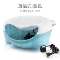智能猫咪饮水机宠物流动水自动循环喝水器猫活水水碗狗狗喂水神器 蓝白色直插式#58.6%家长选择#