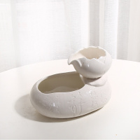 宠物自动饮水机猫用饮水器小型水流循环流水流动活水盆喂食喝水器 SY小号静莲花白瓷