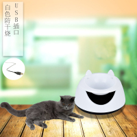 宠物自动饮水机智能夜光小猫咪循环喷泉电动饮水器狗狗喂水盆喵喵 白色防干烧[usb接口]