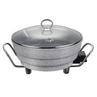 石锅记麦饭石电炒锅电热锅炒菜锅美食锅电锅不粘锅多用电火锅