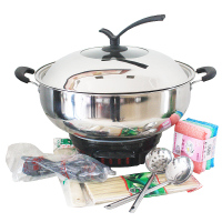 多功能电热锅一体电炒锅不锈钢电锅电炒菜锅电饭炒锅家用 40无蒸笼