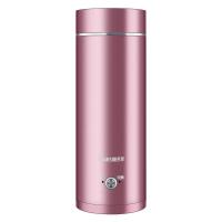 便携式烧水壶旅行电热水壶小型功率宿舍迷你煮粥烧水保温杯 粉色