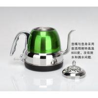 食品级1L2长嘴电热水壶家用快速壶自动断电泡茶壶烧水壶 1.0L葫芦壶【绿色】