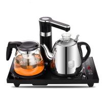 智能电热水壶全自动上水烧水旋转加抽吸水泡茶炉家用烧茶机煮水器 全自动保温大气黑自动旋转