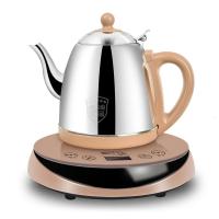 全自动底部上水壶电热烧水壶智能玻璃茶具煮泡茶壶恒温抽水煮茶器 手柄上水不锈钢壶