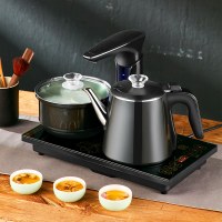 全自动上水壶电热烧水壶家用智能抽水式泡茶具茶台电磁炉一体 黑色