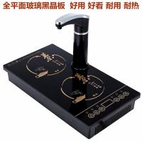 平板电磁茶炉泡茶电磁炉茶具茶桌烧水壶嵌入式全自动上水电热水壶 尊贵黑自动上水平板37*20cm单机