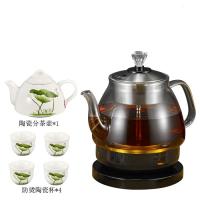 玻璃全自动蒸茶器养生壶黑茶普洱茶煮茶器工厂直销 C12款煮茶器加绿荷套杯