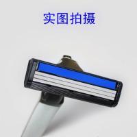 手动剃须刀刀头 手动3层刮胡刀片锐利三层刀片刀头。 1刀架12刀头送刀盒